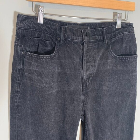 Alexander Wang black fade hidden button fly 003 100% cotton denim jeans - Picture 3 of 12
